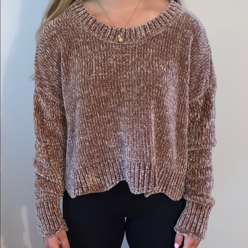 Velvet sweater